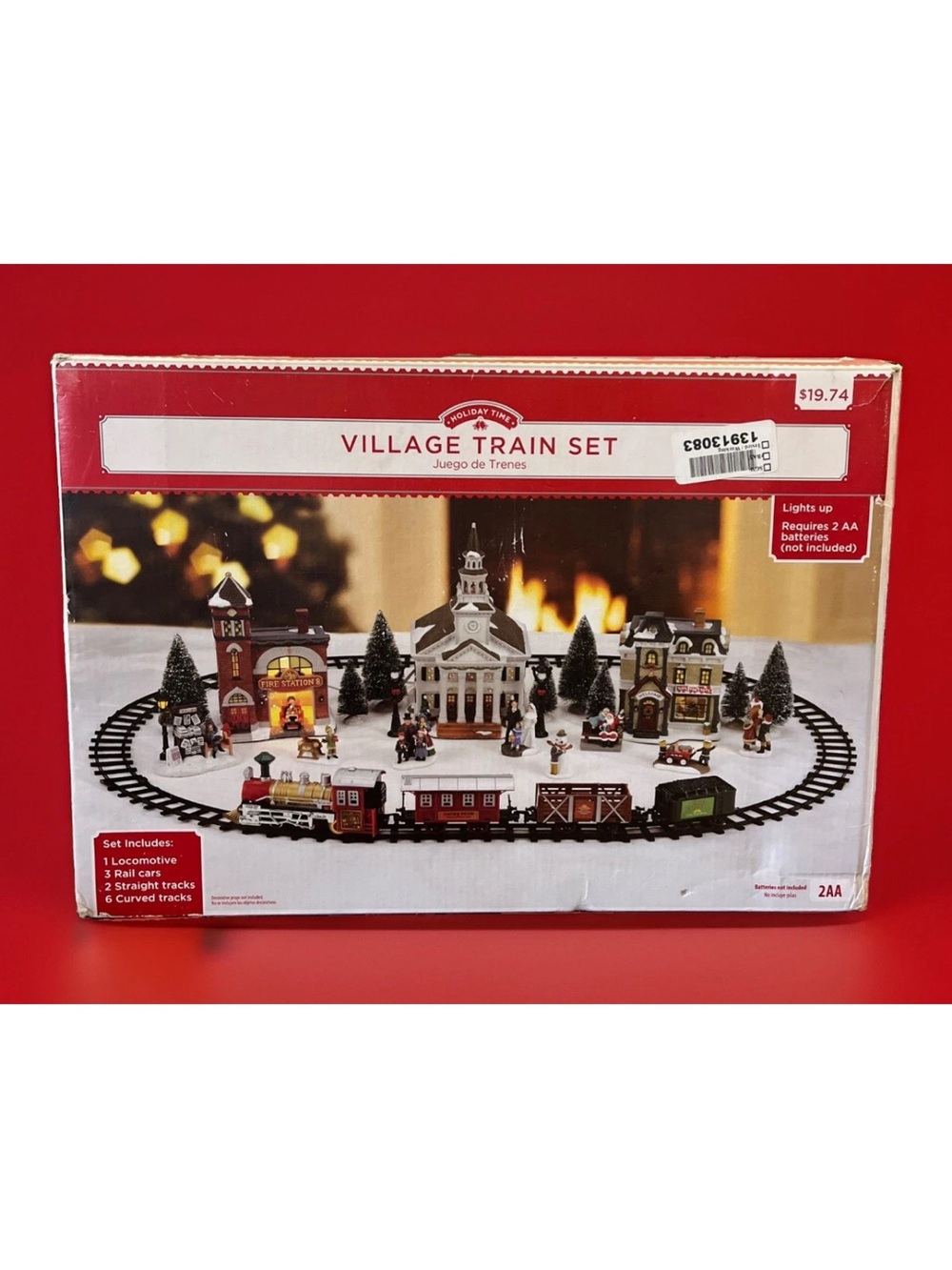 2015 Holiday Time Battery-Operated Village Train Set, Lights Up